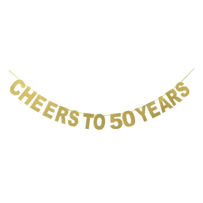 Cheers to 50 Years Banner - Party Supplies in Canada