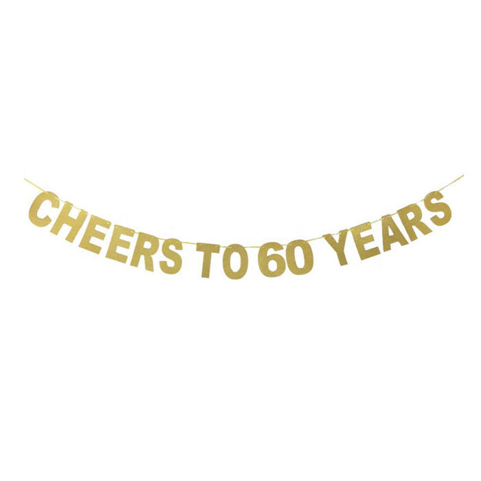 Cheers to 60 Years Banner - Party Supplies in Canada
