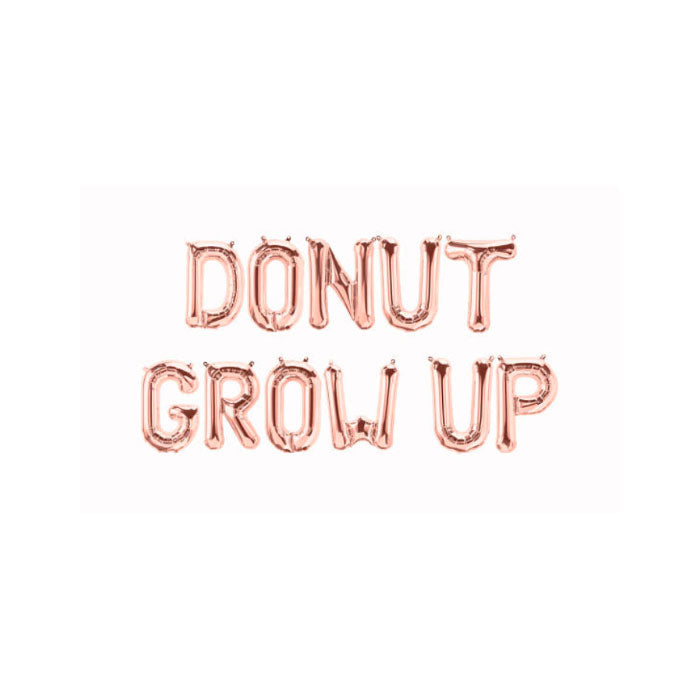 Donut Grow Up Balloon Banner for Birthday Parties - Party Supplies in Canada