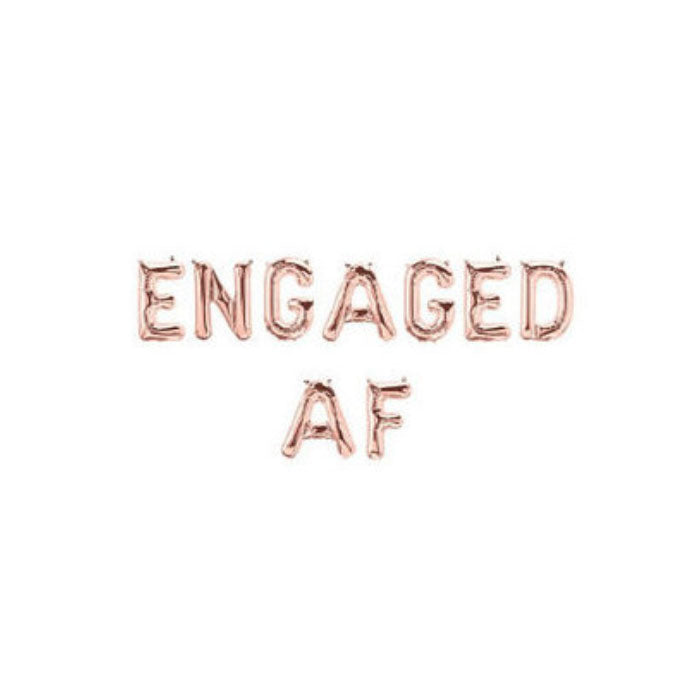 Engaged AF Balloon Banner for Engagement Party - Party Supplies in Canada