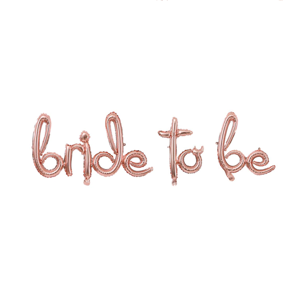 Cursive Bride to Be Balloon Banner