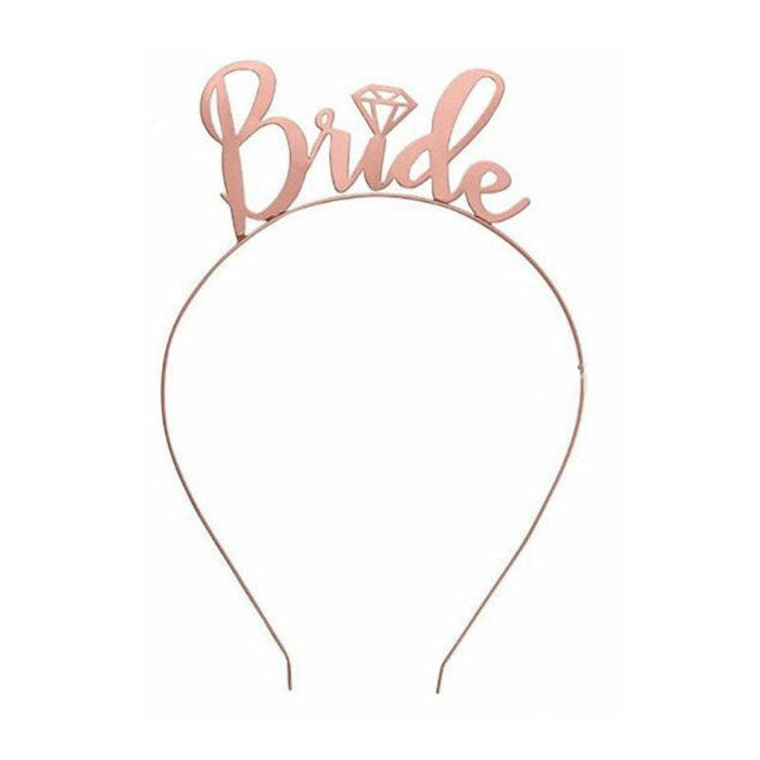 Rose Gold Bachelorette Party Headband with Diamond - Party Supplies in Canada