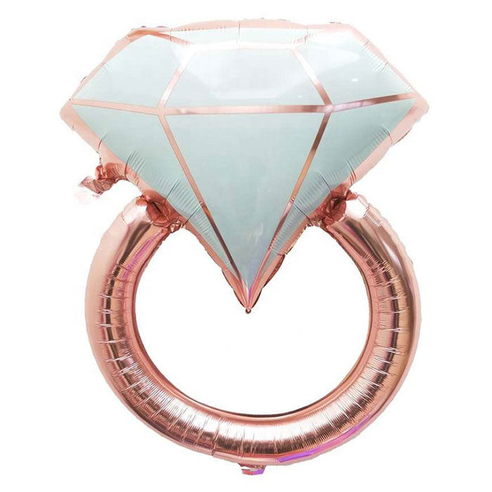 Rose Gold Diamond Ring Balloon - Party Supplies in Canada