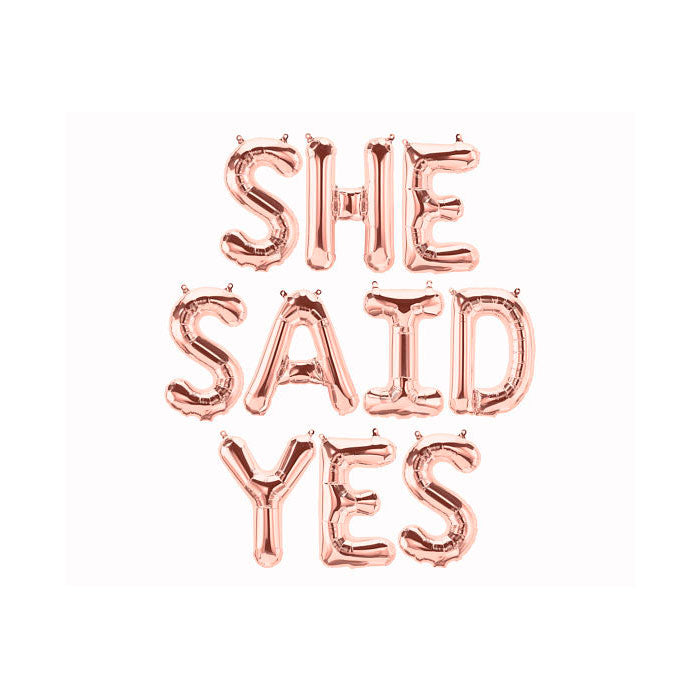 She Said Yes Balloon Banner - Party Supplies in Canada