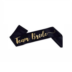 Bride Sash & Team Bride Sashes (Black or White)