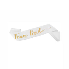Bride Sash & Team Bride Sashes (Black or White)
